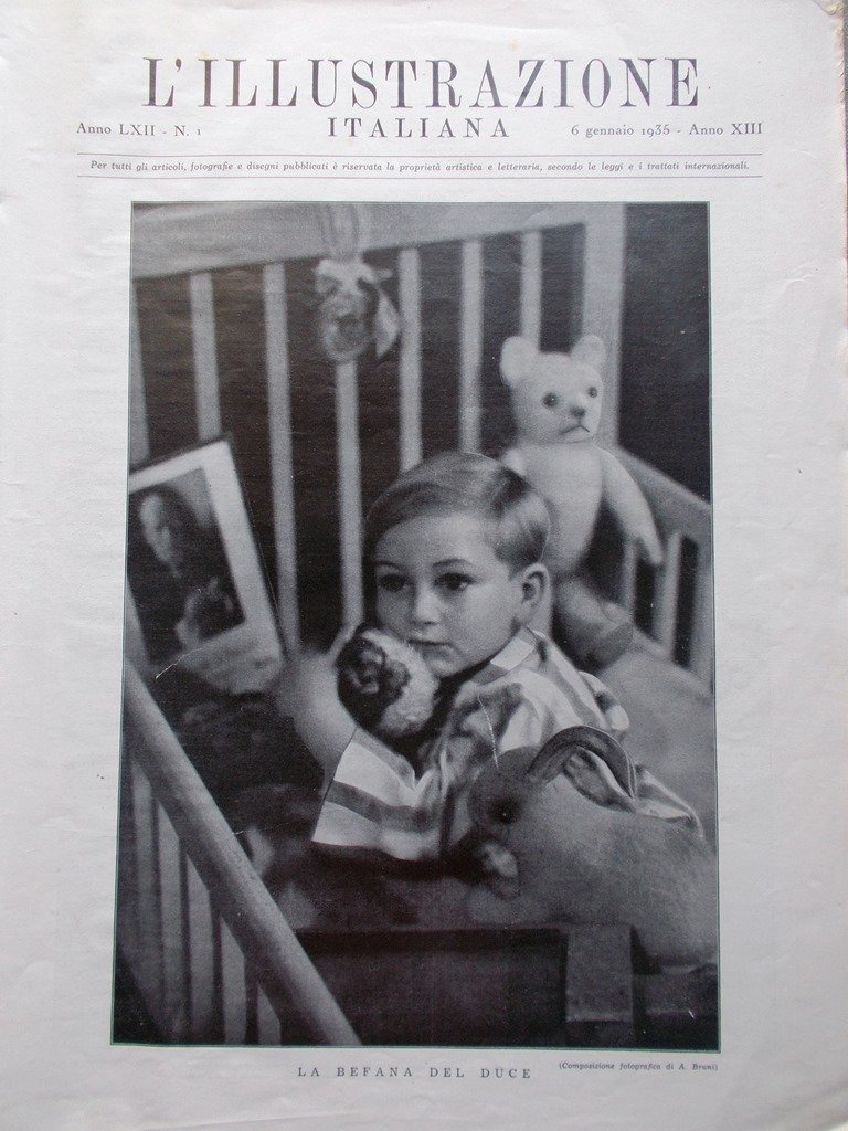 L'Illustrazione Italiana 6 Gennaio 1935 Saar Formosa Respighi Taroni Punta … | Immagine principale
