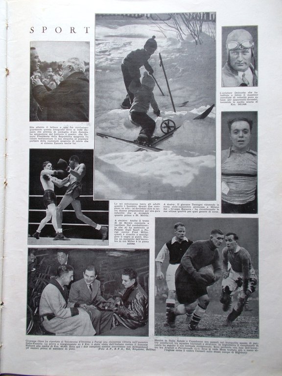 L'Illustrazione Italiana 6 Gennaio 1935 Saar Formosa Respighi Taroni Punta … | Immagine Gallery 4