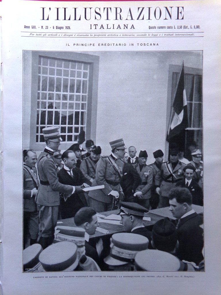 L'Illustrazione Italiana 6 Giugno 1926 Pittura Ligure Bonifiche Ferrara Varsavia | Immagine principale