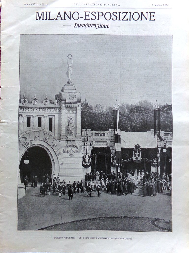 L'Illustrazione Italiana 6 Maggio 1906 Esposizione del Sempione Olimpiadi Atene