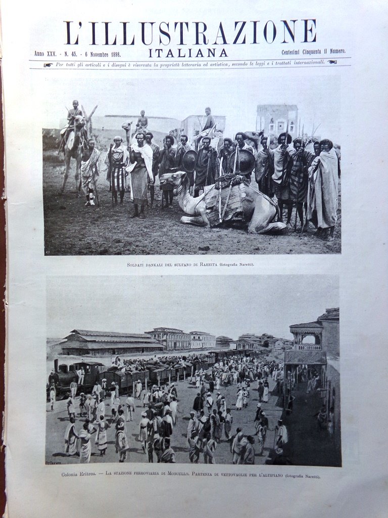 L'Illustrazione Italiana 6 Novembre 1898 Moncullo Maria Guerrero Puvis Siberia