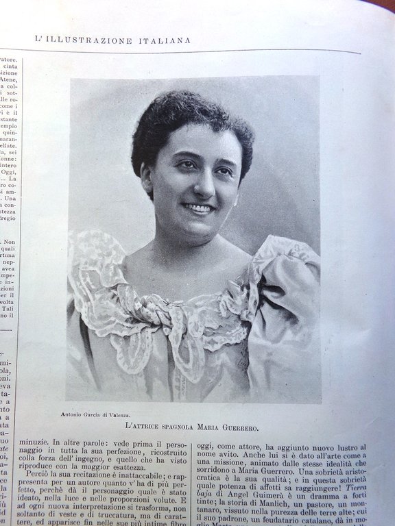 L'Illustrazione Italiana 6 Novembre 1898 Moncullo Maria Guerrero Puvis Siberia