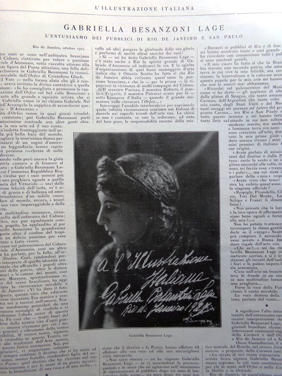 L'Illustrazione Italiana 6 Novembre 1927 Vera Montenegro Cuba Marcia Roma …