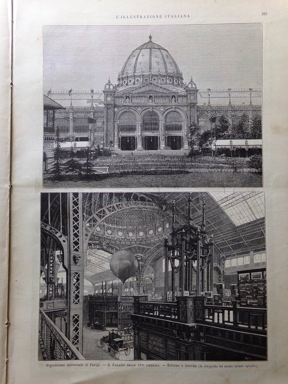 L'Illustrazione Italiana 6 Ottobre 1889 Porta Vittoria Crispi Missione Etiopica