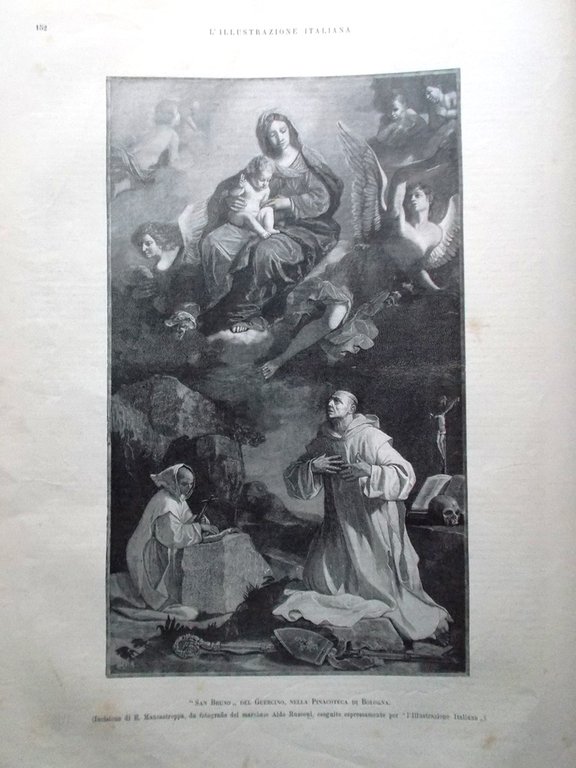 L'Illustrazione Italiana 6 Settembre 1891 Centenario Guercino Cento Sylva Praga