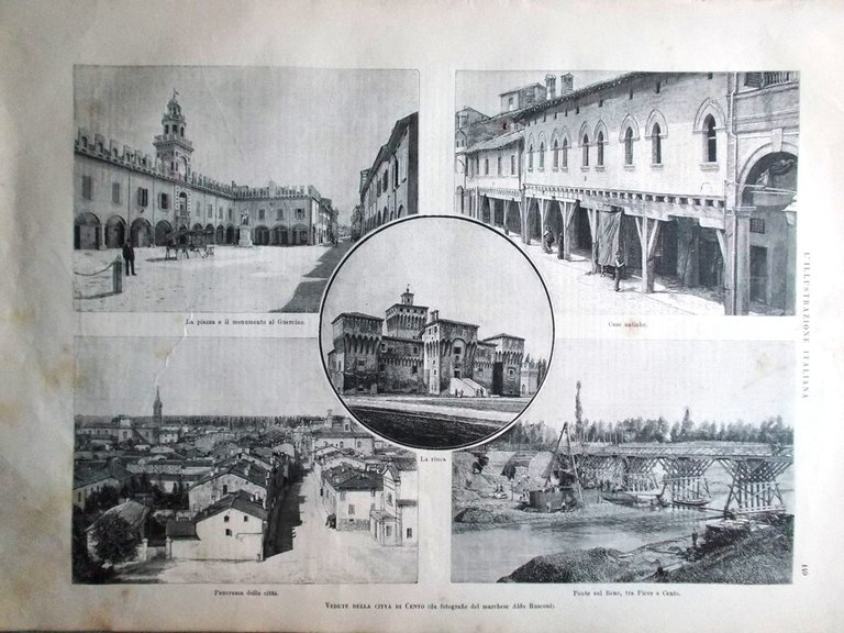 L'Illustrazione Italiana 6 Settembre 1891 Centenario Guercino Cento Sylva Praga