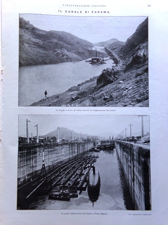L'Illustrazione Italiana 7 Dicembre 1913 Canale Panama Ceccano Sobrero Senatori
