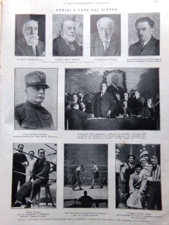 L'Illustrazione Italiana 7 Dicembre 1924 Morte Giacomo Puccini Università Milano | Immagine Gallery 4