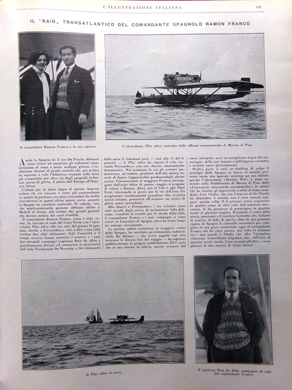 L'Illustrazione Italiana 7 Febbraio 1926 Morte di Beltrami Jolanda Romeo … | Immagine Gallery 4