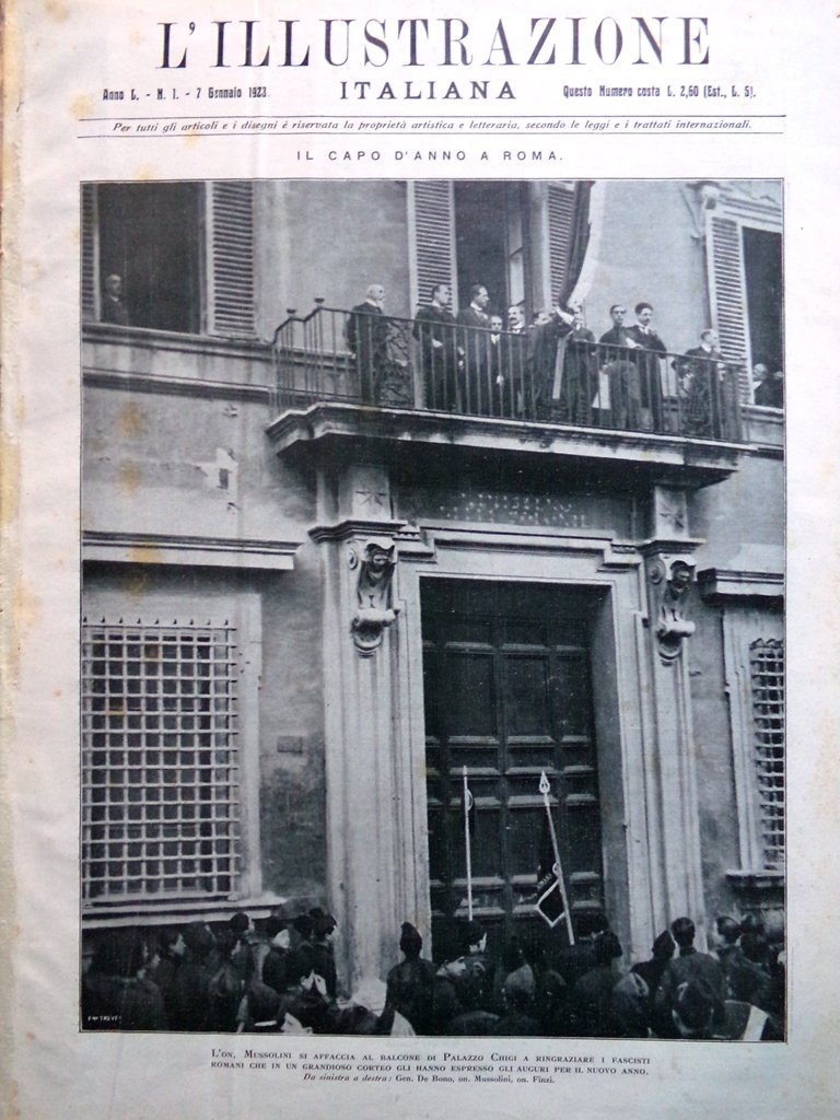 L'Illustrazione Italiana 7 Gennaio 1923 Sahara Garian Ferrari Esposizione di …