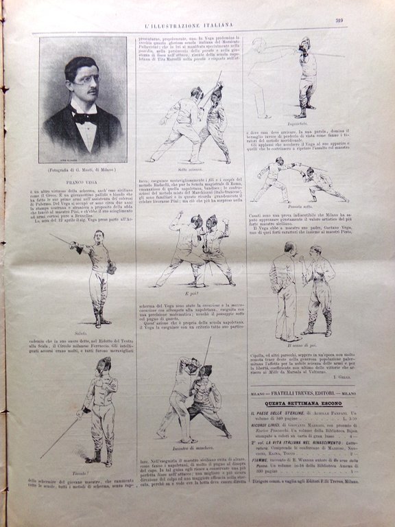 L'Illustrazione Italiana 7 Maggio 1893 Nozze d'Argento Capannelle Quirinale Vega