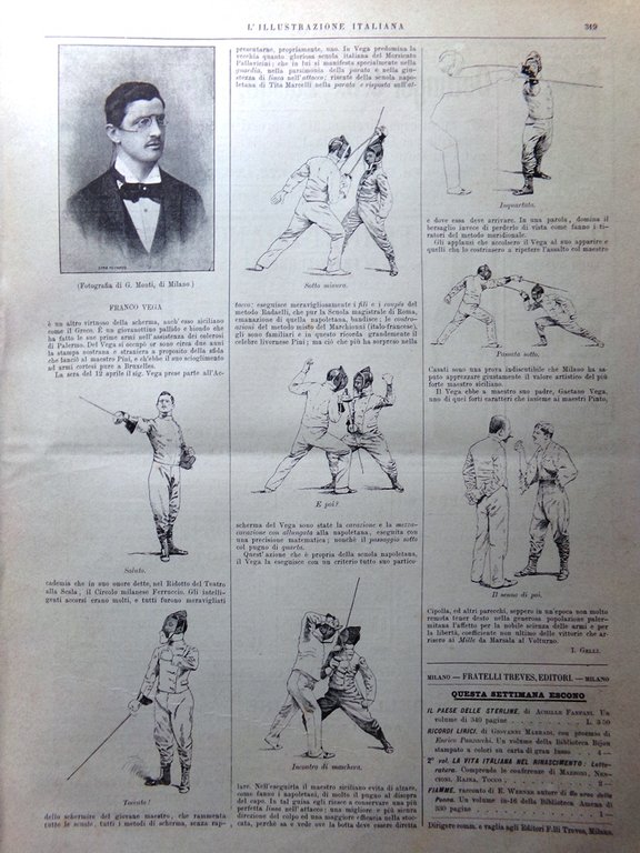 L'Illustrazione Italiana 7 Maggio 1893 Nozze d'Argento Capannelle Quirinale Vega