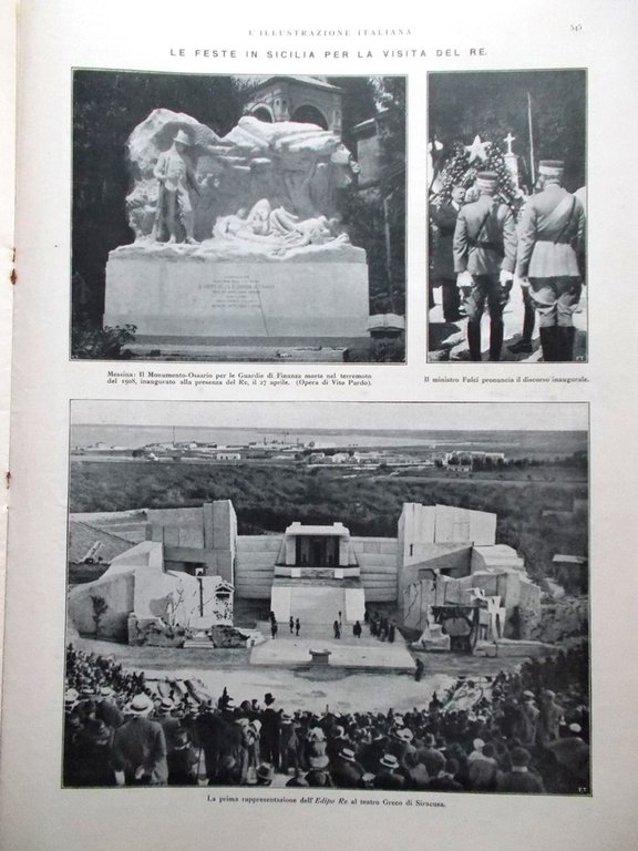 L'Illustrazione Italiana 7 Maggio 1922 Conferenza Feste Genova Deschanel Dempsey