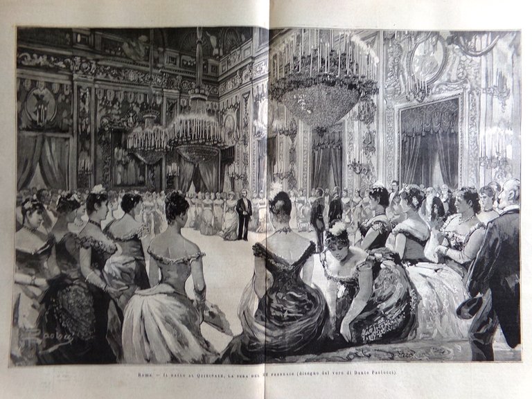 L'Illustrazione Italiana 7 Marzo 1886 Imbriani Quirinale Zanzibar Pellico Carlo