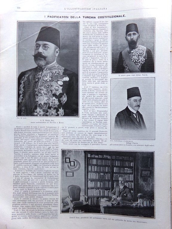 L'Illustrazione Italiana 7 Marzo 1909 Turchia Serbia Infermiere Edvige Reinach | Immagine Gallery 3