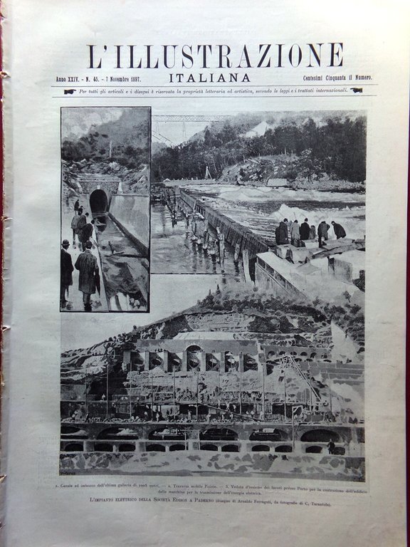 L'illustrazione Italiana 7 Novembre 1897 Paderno Caduti Lafolè Congresso Napoli | Immagine Gallery 2