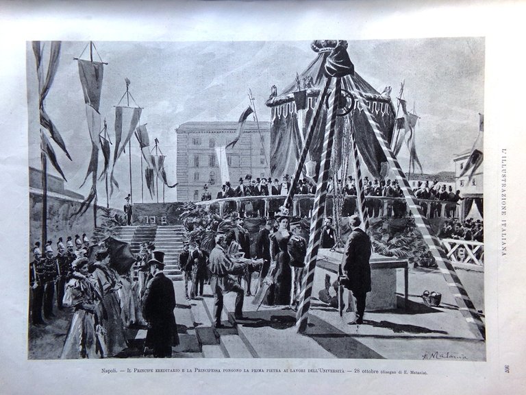 L'illustrazione Italiana 7 Novembre 1897 Paderno Caduti Lafolè Congresso Napoli | Immagine Gallery 6