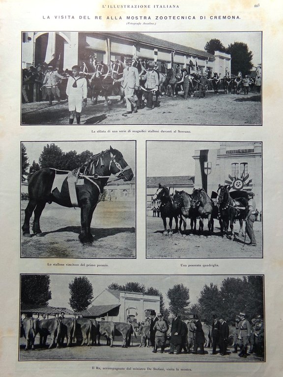 L'Illustrazione Italiana 7 Ottobre 1923 Terremoto in Giappone Congresso Piacenza