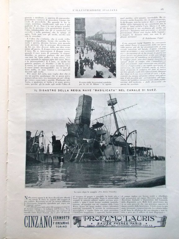 L'Illustrazione Italiana 7 Settembre 1919 Veglia Bela Kun Lloyd Trieste …