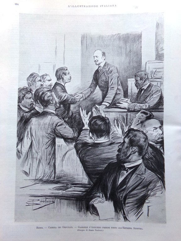 L'Illustrazione Italiana 8 Aprile 1900 Settimana Santa D'Annunzio Ravenna Boeri