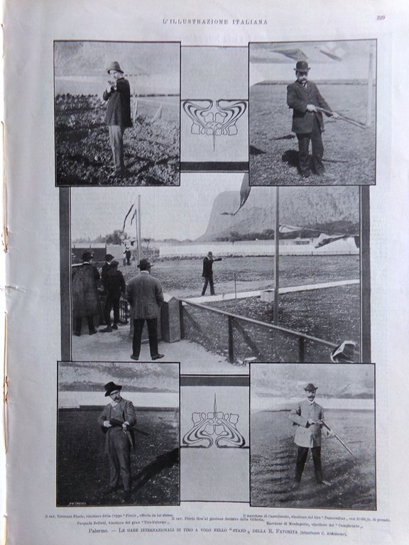 L'Illustrazione Italiana 8 Aprile 1906 Florio a Tiro Volo Superstiti …