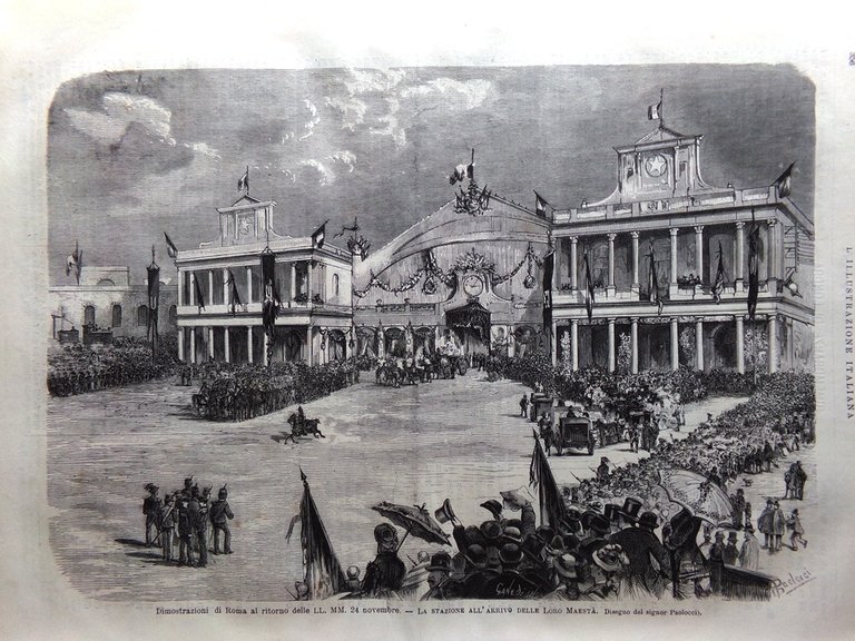 L'Illustrazione Italiana 8 Dicembre 1878 Dimostrazioni Roma Napoli Stanley Poeti | Immagine Gallery 3
