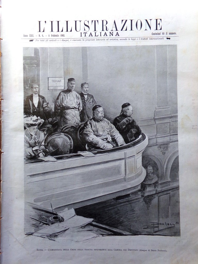 L'Illustrazione Italiana 8 Febbraio 1903 Durbar di Delhi Museo Roma …