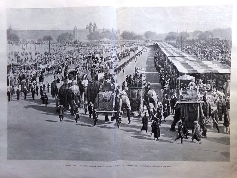 L'Illustrazione Italiana 8 Febbraio 1903 Durbar di Delhi Museo Roma …