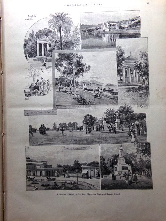 L'Illustrazione Italiana 8 Gennaio 1893 Bolsena Jacob Moleschott Napoli Uffizi