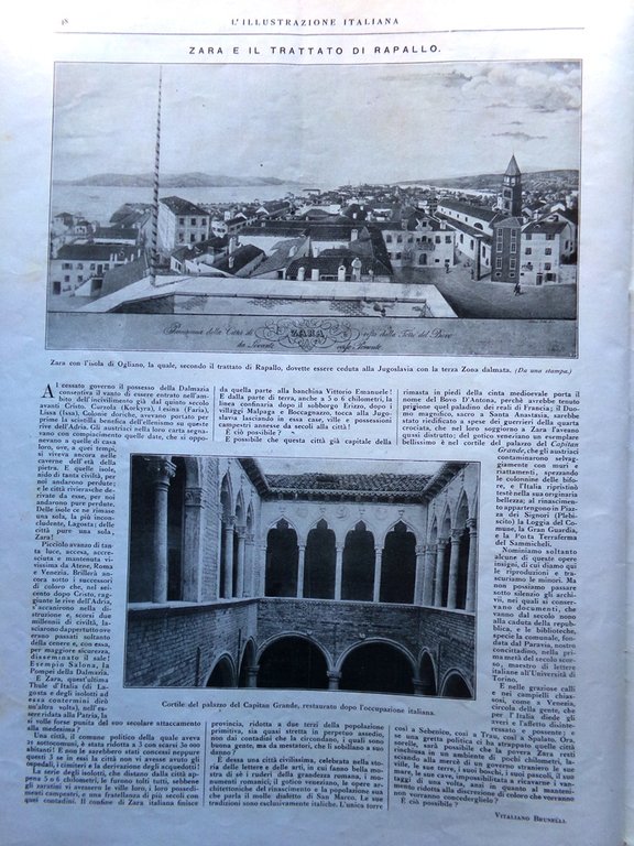 L'Illustrazione Italiana 8 Gennaio 1922 Morte Ameglio Danubio Cannes Zara … | Immagine Gallery 3