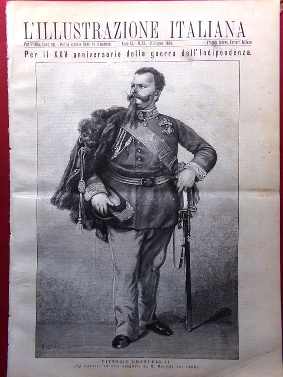 L'Illustrazione Italiana 8 Giugno 1884 Anniversario Guerra Indipendenza Magenta | Immagine Gallery 2