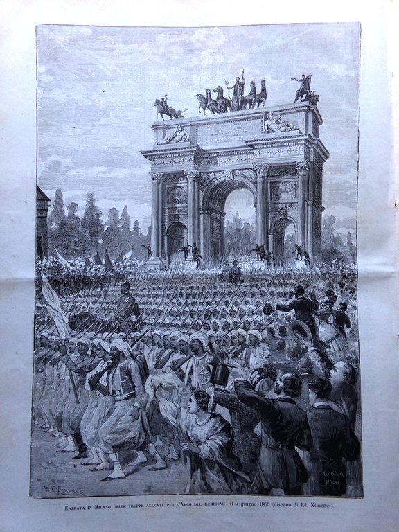 L'Illustrazione Italiana 8 Giugno 1884 Anniversario Guerra Indipendenza Magenta | Immagine Gallery 4