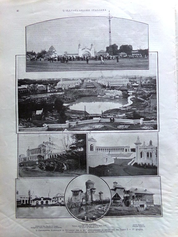 L'Illustrazione Italiana 8 Luglio 1906 Ottaiano Albania Scutari Salisbury Condor