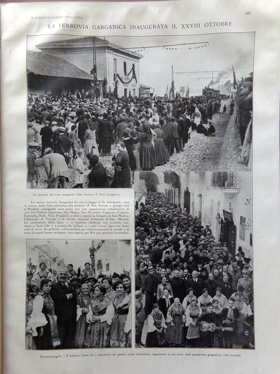 L'illustrazione Italiana 8 Novembre 1931 Schnitzler Schipa Conte Savoia Gargano