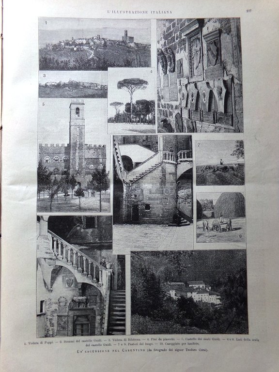 L'Illustrazione Italiana 8 Ottobre 1893 Ciclismo Parigi Tenerife Casentino Keren