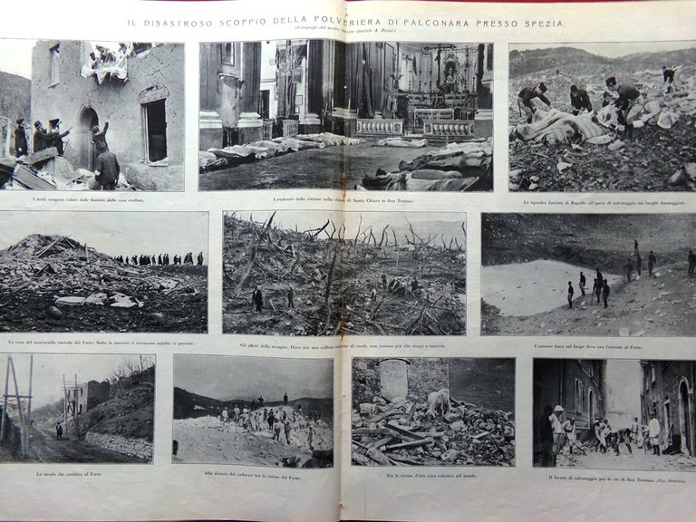 L'Illustrazione Italiana 8 Ottobre 1922 Polveriera a Falconara Smirne d'Annunzio | Immagine Gallery 3