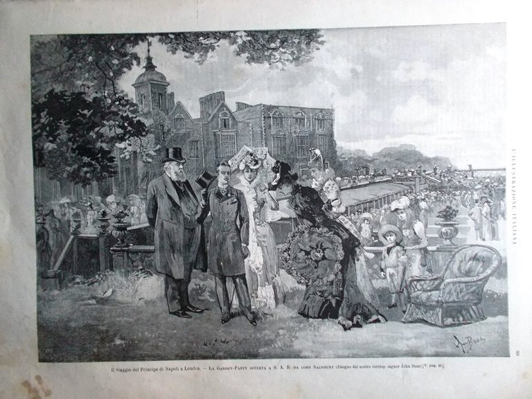 L'Illustrazione Italiana 9 Agosto 1891 Disastro Saint-Mandé Mameli Gioia Manlio