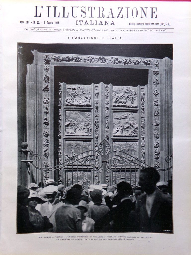 L'Illustrazione Italiana 9 Agosto 1925 Funerali Ascari Villa Mondragone Paolieri | Immagine principale