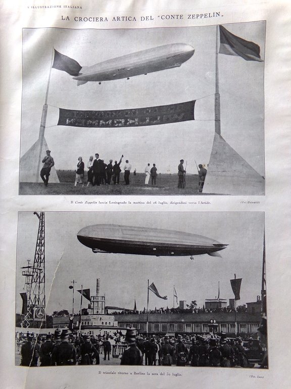 L'illustrazione Italiana 9 Agosto 1931 Varo del Rex Giulio Ricordi …