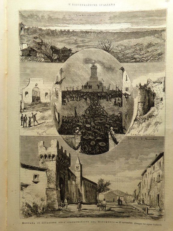 L'Illustrazione Italiana 9 Dicembre 1877 Maiella Abruzzo Chieti Mentana Erzerum