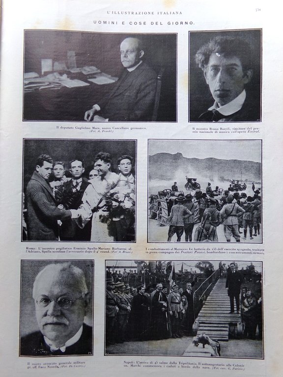 L'Illustrazione Italiana 9 Dicembre 1923 Disastro del Gleno Dezzo Scalve …