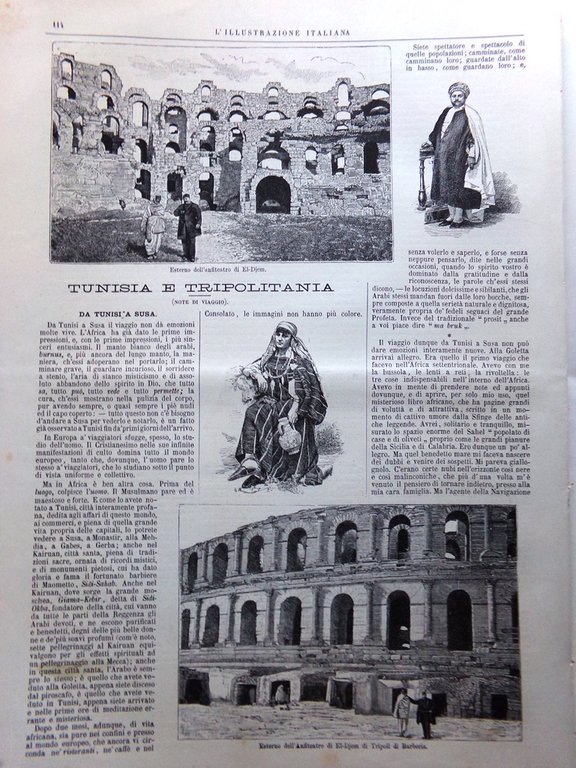 L'Illustrazione Italiana 9 Febbraio 1890 Spezia Priora Spoleto Tunisia Stanley