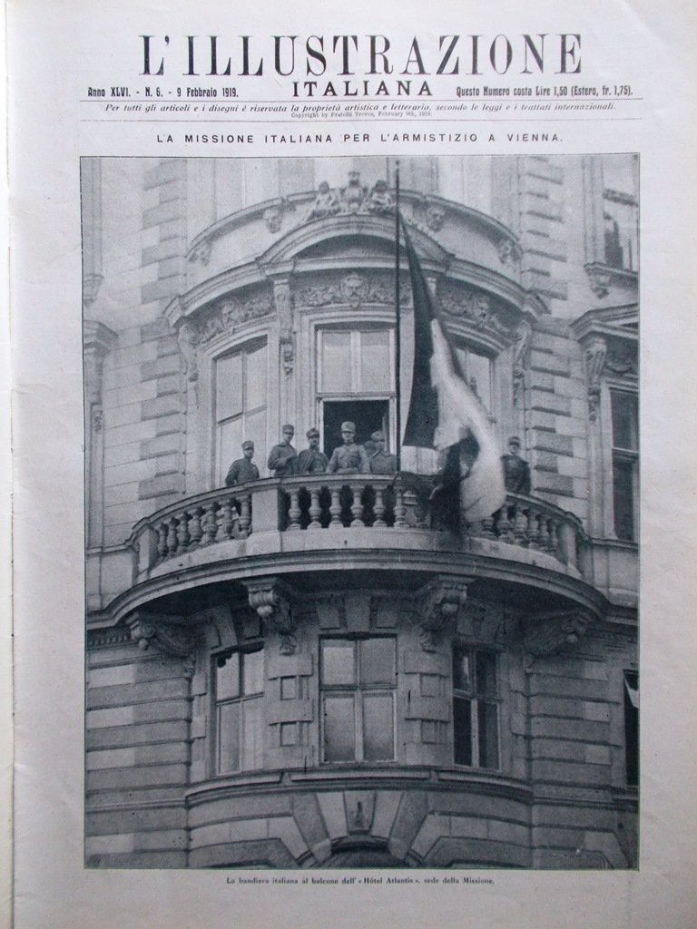 L'Illustrazione Italiana 9 Febbraio 1919 Morte Ermete Novelli Pirandello Senussi