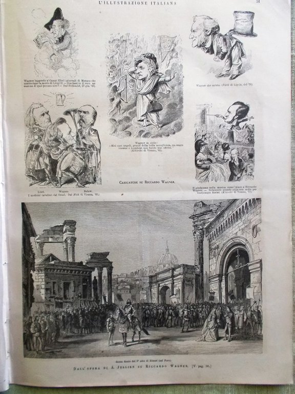 L'illustrazione Italiana 9 Gennaio 1887 Volterra Sestola Wagner Lepanto Boldini | Immagine Gallery 6