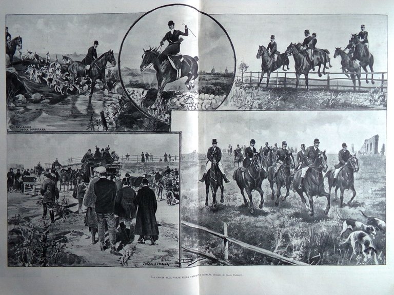 L'Illustrazione Italiana 9 Gennaio 1898 Teatro Massimo Palermo Caccia alla …