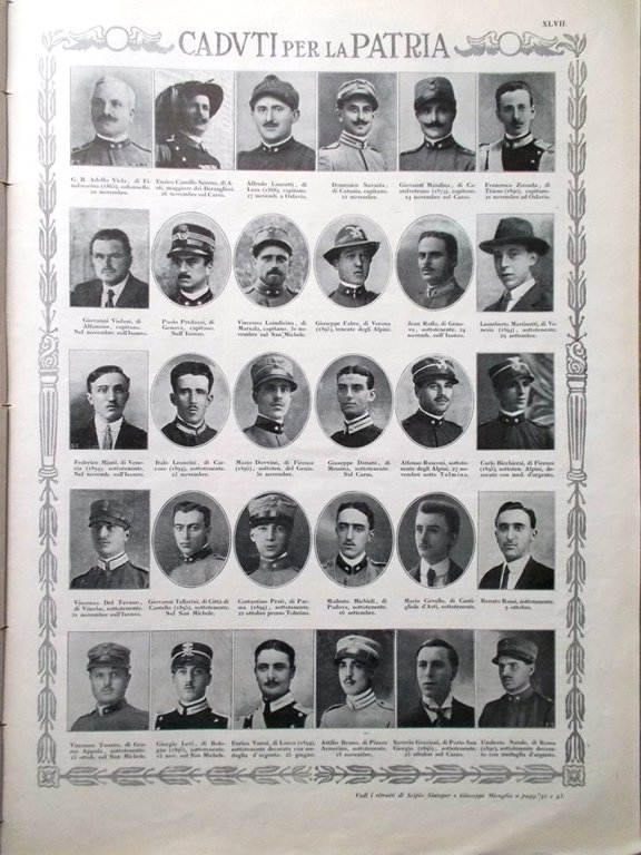 L'illustrazione Italiana 9 Gennaio 1916 WW1 Miraglia Salonicco Slataper Salvini