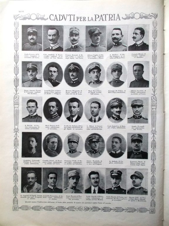 L'illustrazione Italiana 9 Gennaio 1916 WW1 Miraglia Salonicco Slataper Salvini