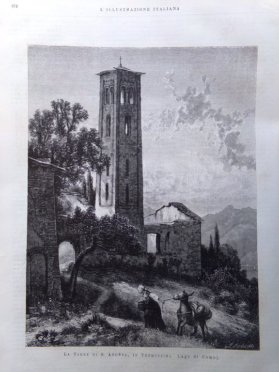 L'Illustrazione Italiana 9 Giugno 1878 Roma Fiumicino Torre Tremezzina Russell