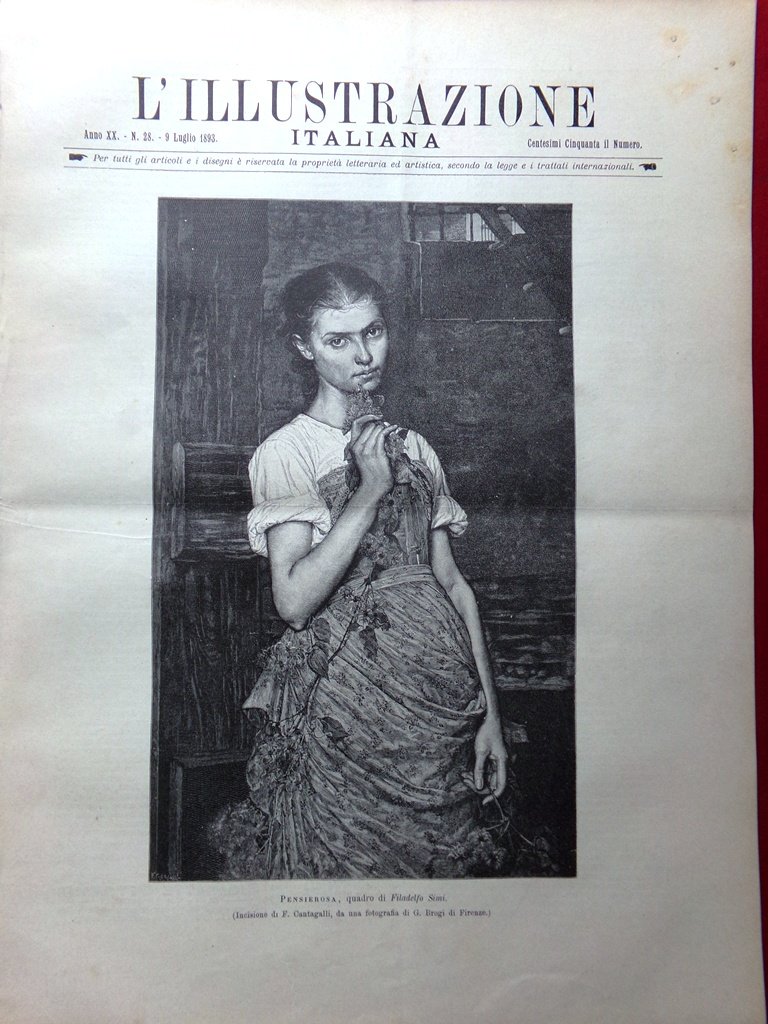 L'Illustrazione Italiana 9 Luglio 1893 Gare Velocipedi Greco Scandalo di …