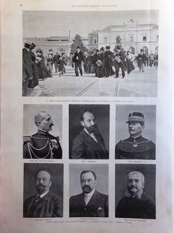 L'Illustrazione Italiana 9 Luglio 1899 Affare Dreyfus Foro Romano Favretto …